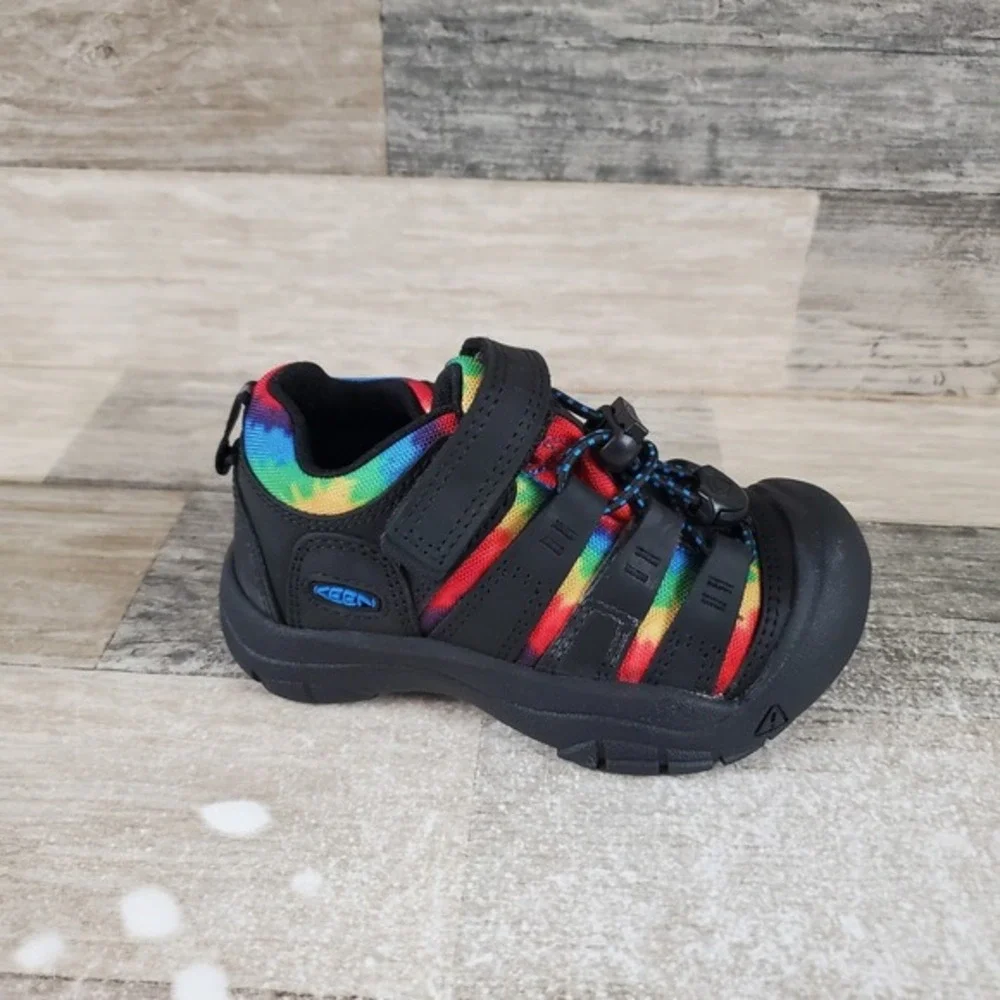 Keen Newport Childrens Sandals Sz 8 Black Original‎ Tie Dye Sandal